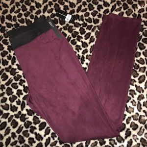 INC Skinny Dress Pants in Burgundy